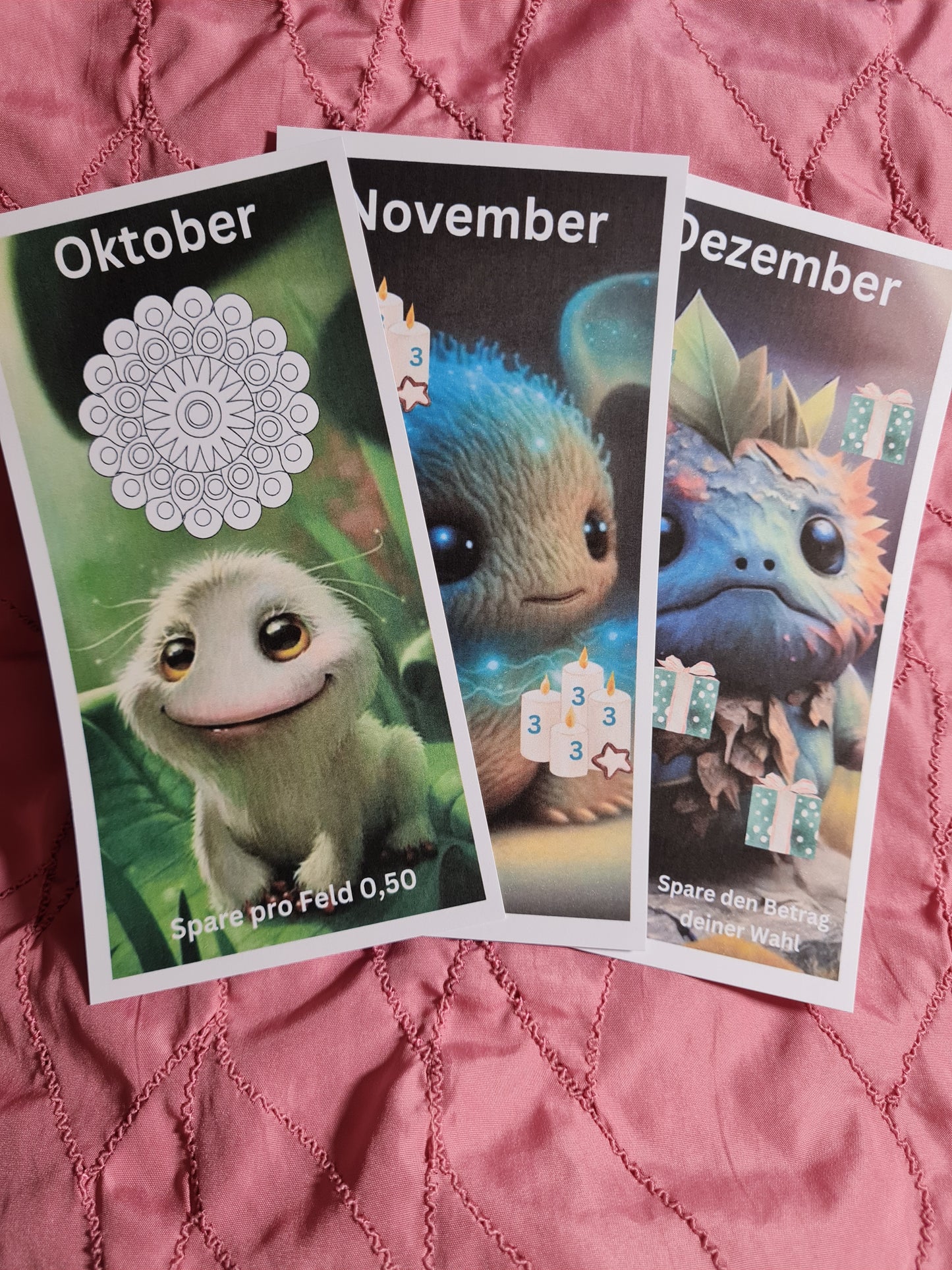 Jahreschallenges kleine süße Monster