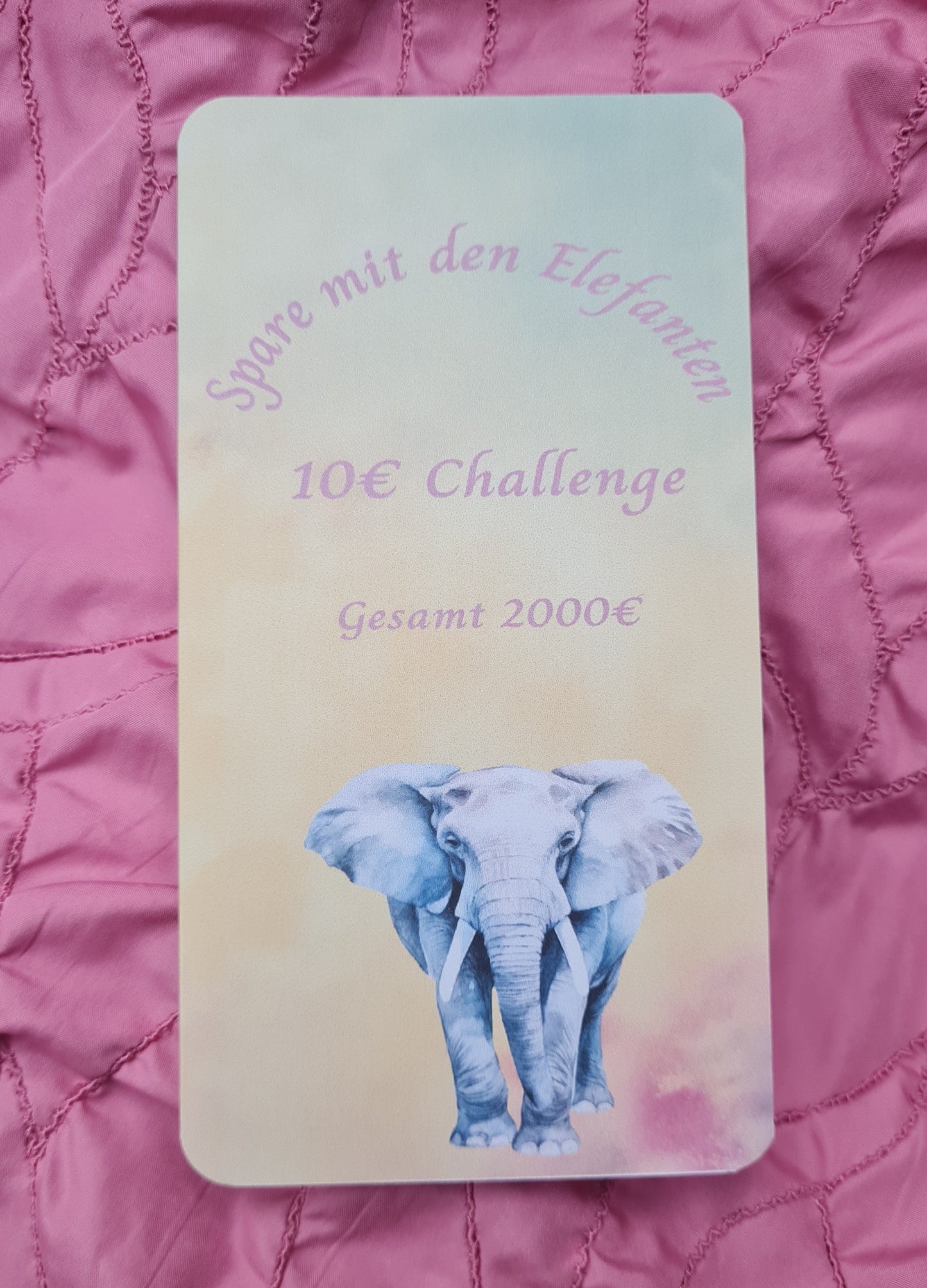 Spare mit der 10 Euro Elefanten Challenge 2000€