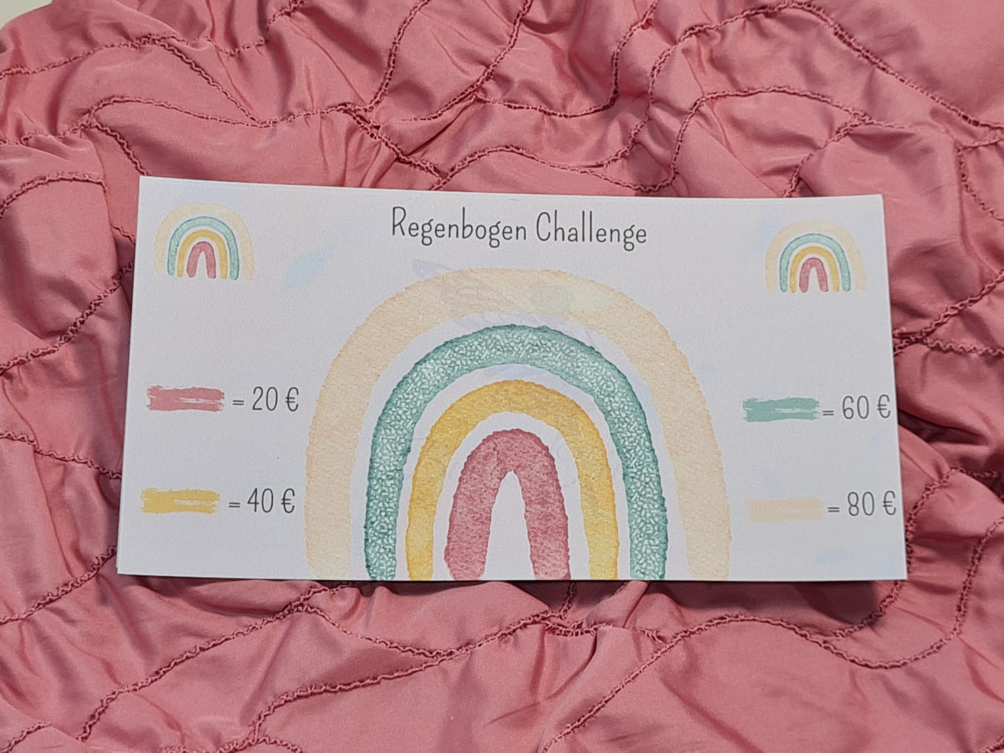 Regenbogen Sparchallenge